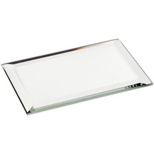 Plymor 2" x 3" Rectangle, 3mm Thick Beveled Glass Mirror