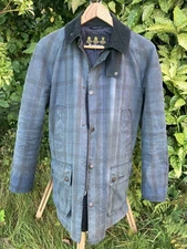 Barbour Hemming Wax Jacket Men’s Navy Classic Tartan (S)