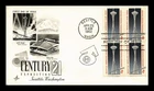 US COVER SEATTLE WORLDS FAIR CENTURY 21 EXPOSITION FDC SCOTT 1196 BLOCK OF 4