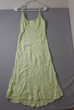 Astr The Label Dress Womens Medium Pistachio Jacquard Square Neck Spaghetti