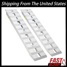 2X 60"x 12"Aluminum Trailer Ramps 6000 Lbs Capacity Heavy-Duty Loading Ramps NEW
