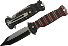4.75" ORANGE STRIPE FOLDER