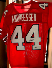 JOE ANDREESSEN AUTOGRAPHED NFL JERSEY BUFFALO BILLS BILLS MAFIA BECKETT COA