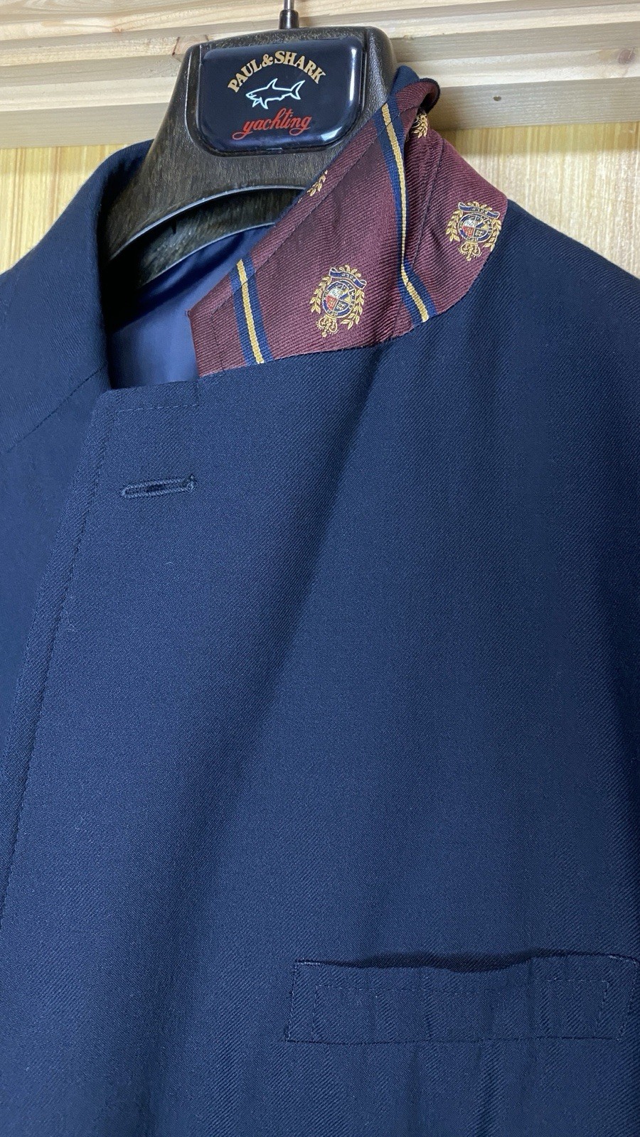 Polo Ralph Lauren Sport Unlined Wool Blazer 46R 2XL Navy Gold Buttons RRP £720 image 5