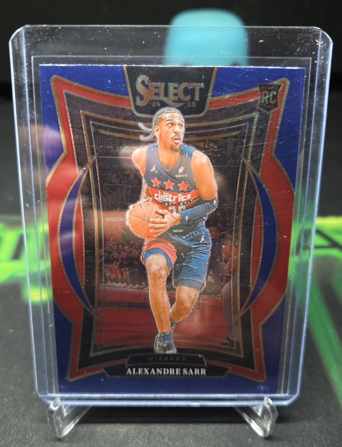2024-25 Panini Select Alexandre Sarr #73 Concourse Blue Prizm RC Wizards