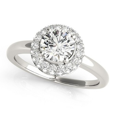 Top Qualität! Halo-Verlobungsring 2 kt DE/VS im Labor gezüchteter Rundschliff Diamant Platin