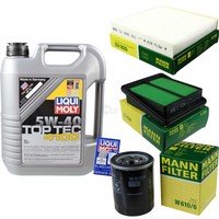 Mann Inspektionspaket Liqui Moly 4100 5W-40 FüR Honda Jazz II 1.3 Idsi 1.3I-Dsi