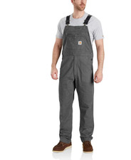 Carhartt Bibs Men's 46X30 Rugged Flex Rigby Relaxed Gray Coveralls Overalls
