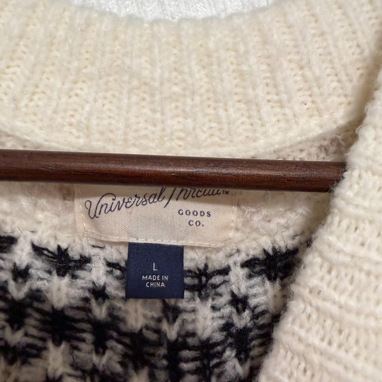 Universal Thread Sweater Knit Geometric Multicolo… - image 3