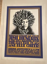 1968 JIMI HENDRIX and The Soft Machine Shrine Auditorium Poster L'Imagerie 30x22