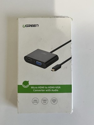 UGREEN Micro HDMI to HDMI VGA Adapter Converter 4K Resolution