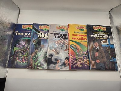 Vintage Twistaplot Book Lot #1-5 Scholastic R.L. Stine Choose Your Own Adventure