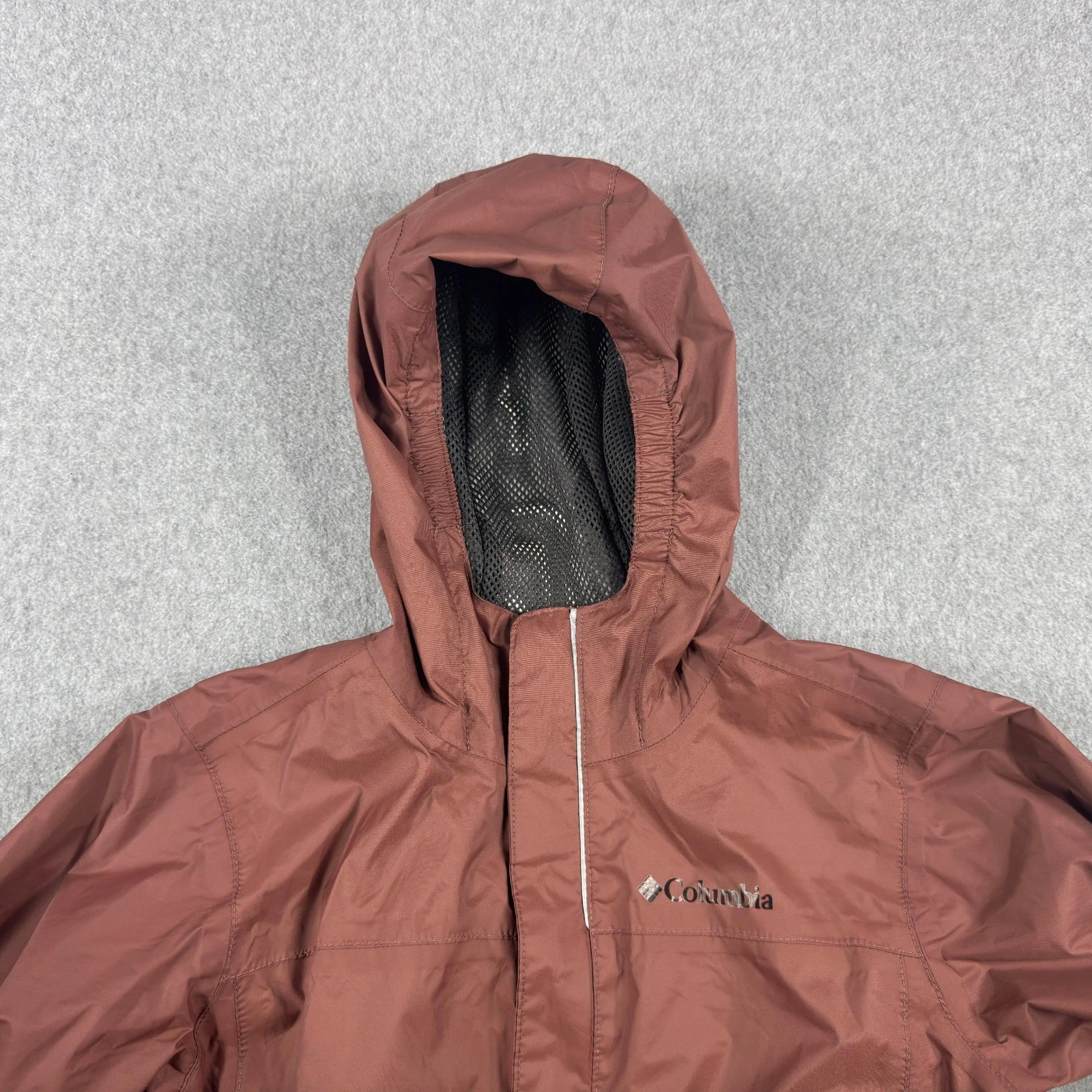 Columbia Youth M 10/12 Omni Tech Rain Jacket Hooded Waterproof