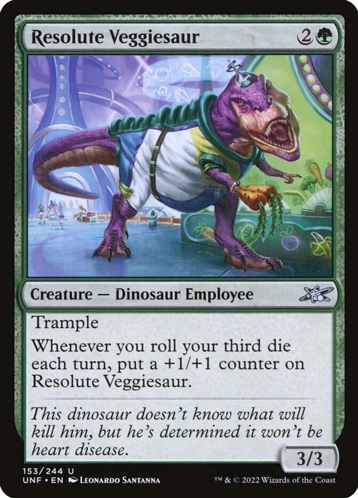 Foil Resolute Veggiesaur - UNF 153 NM - Unfinity
