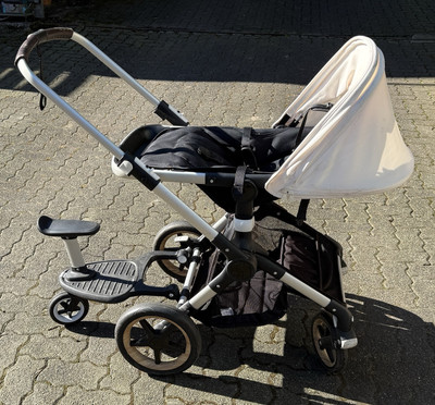 Bugaboo Fox Kinderwagen, Sportsitz, Babywanne, Reisetasche, Mitfahrbrett