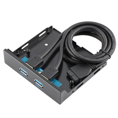 USB 3.0 HUB Front Panel Header 19/20Pin Male 1 to 2 USB 3.0 Female Mainboard ...