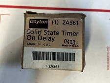 DAYTON 2A561 SOLID STATE ON-DELAY 0.5-10 SEC.TIMER