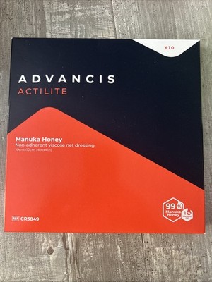 Advancis Pharma Actilite Honig Wundauflage 10x10 Cm 10 St PZN 08840283