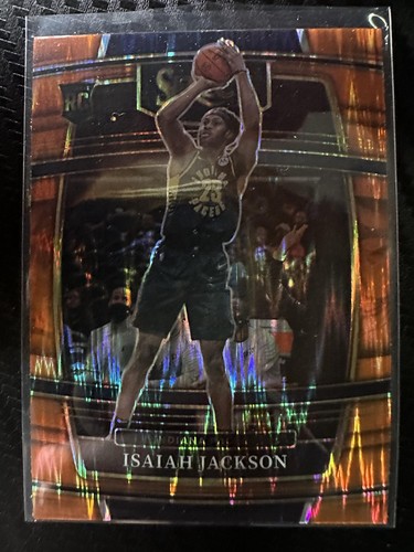 2021-22 Panini Select #55 Isaiah Jackson Orange Flash Prizms - Picture 1 of 2