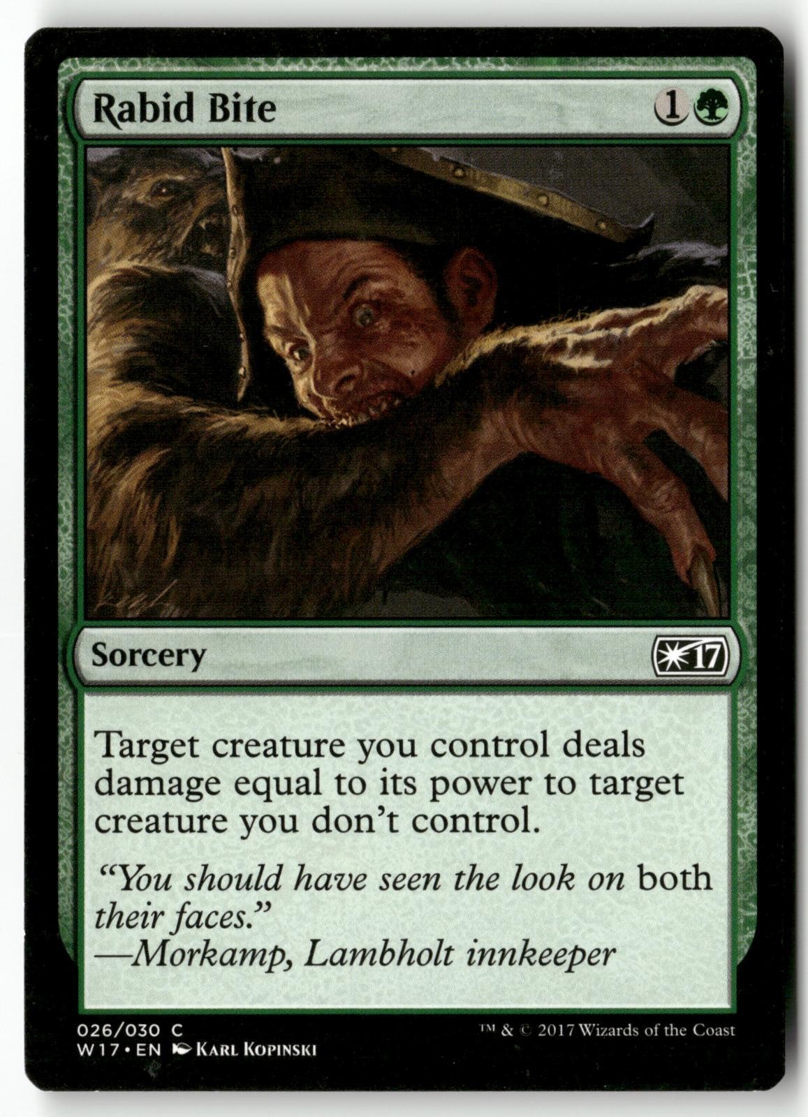 Rabid Bite 26 Magic: The Gathering Welcome Deck 2017 2017