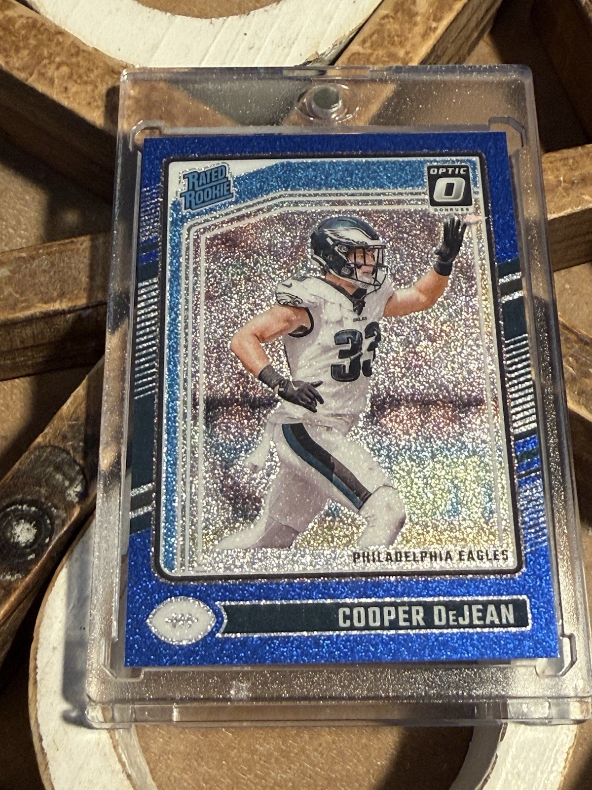 2024 Panini Donruss  Optic Cooper DeJean #221 Blue Glitter (RC) SSP
