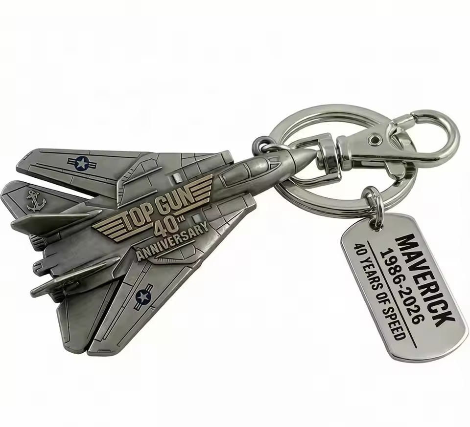 Top Gun 40th Anniversary Keychain & Duck ,Home Desktop Decorations