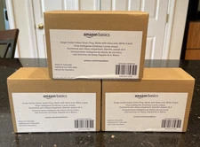 3 Amazon Basics Smart Plug, Works With Alexa Only, 2.4 Ghz Wi-fi, No Hub Req 4pk