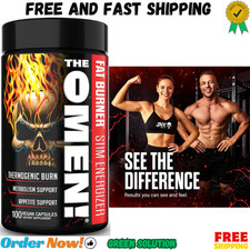 JNX SPORTS The Omen Thermogenic Fat Burner &ndash; Dietary Supplement for Men  Wome...