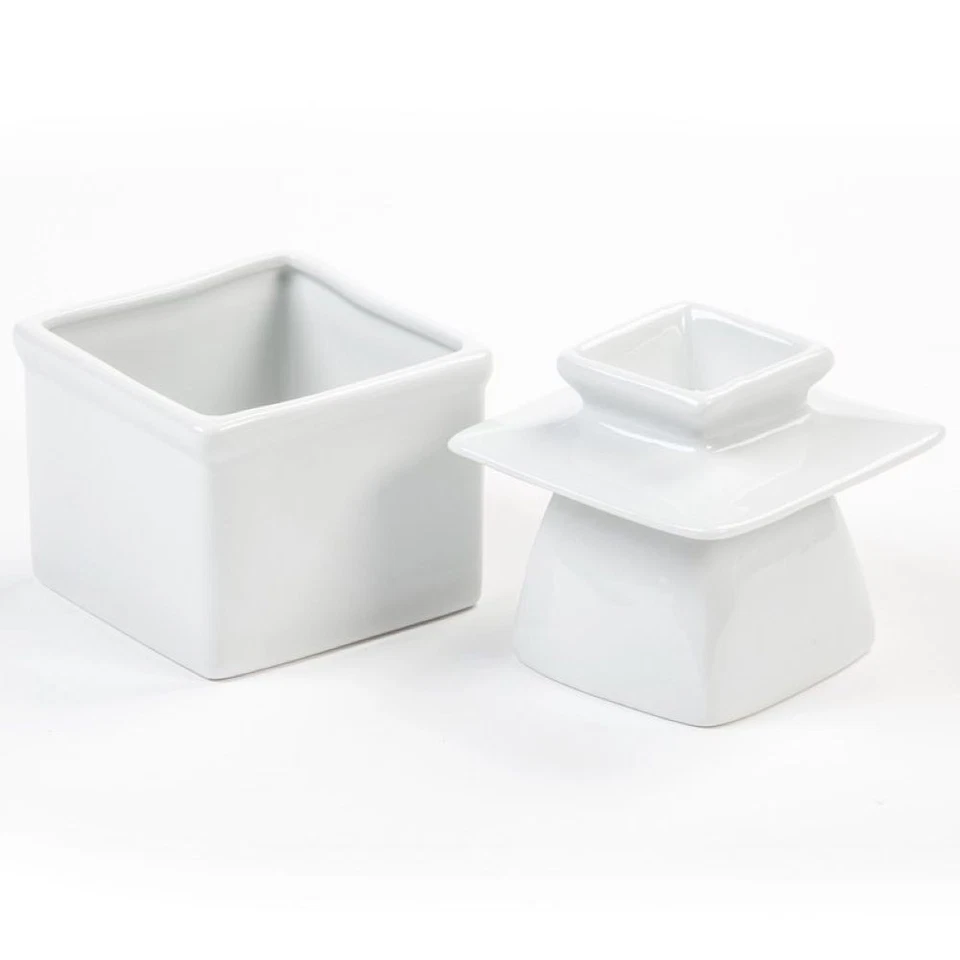 Fox Run Butter Keeper Stoneware, 3.75 x 3.75 x 5.5, White - Image 2 of 2