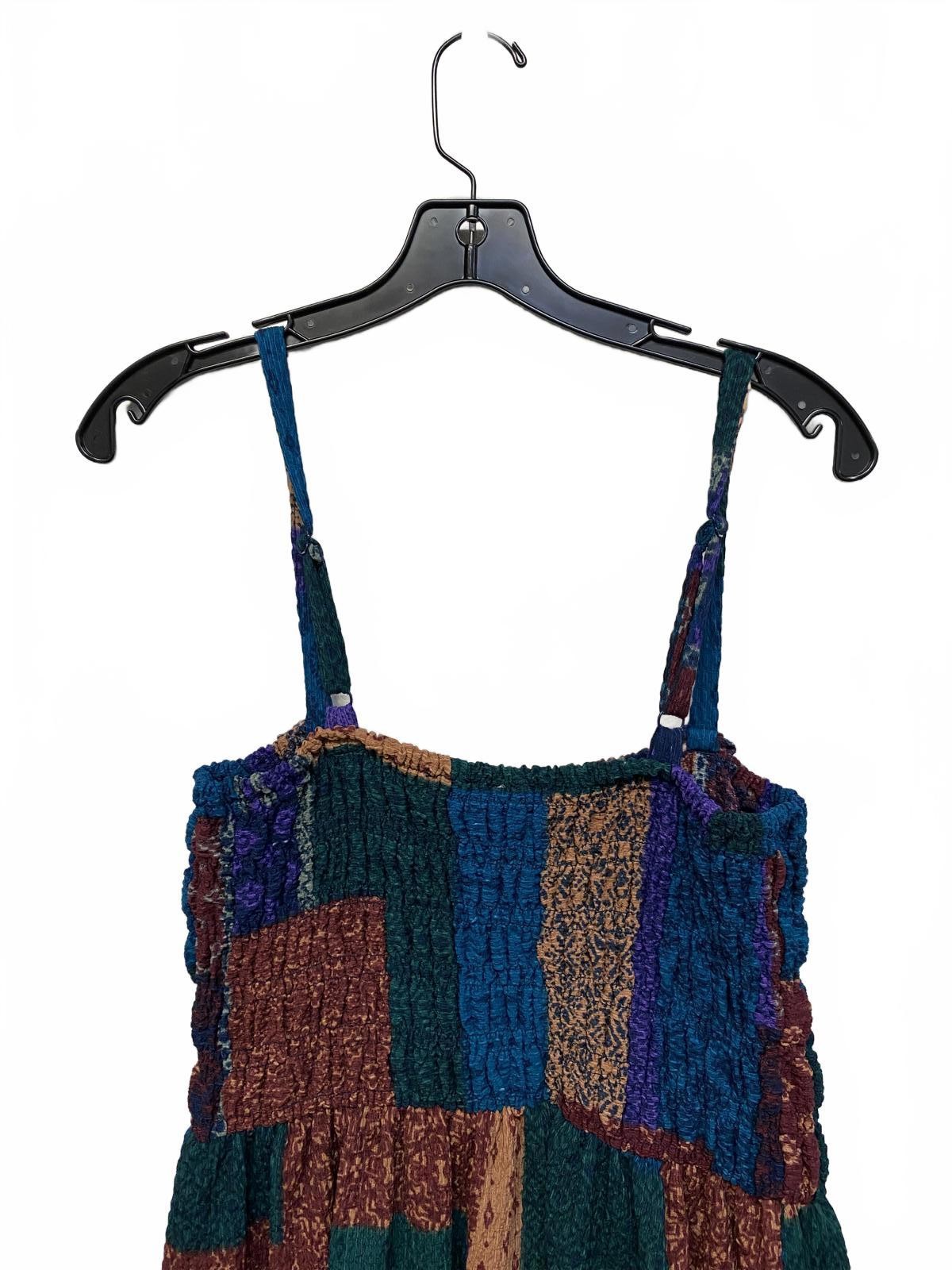 Earthbound Trading Co Patchwork Boho Smocked Bodi… - image 3