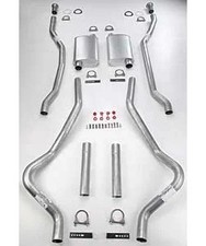 JEGS 30525 - Header-Back Dual Exhaust Kit for 1978-1988 GM G-Body [2-1/2 in.]