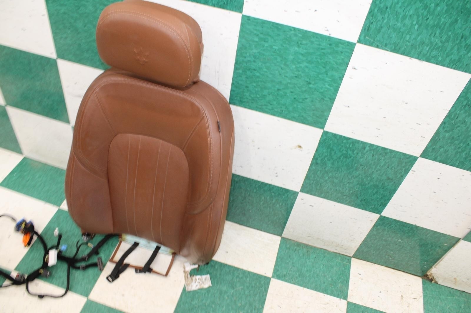 Maserati Ghibli 2014-2022 Front Left Upper Seat back Brown