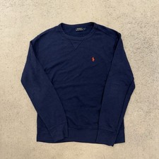 Polo Ralph Lauren Men  s Navy Crewneck Pullover Sweater Light Weight Sweatshirt