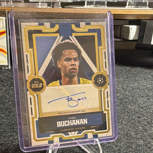 Topps 2025 Club Competitions Gold Current Stars Tajon Buchanan Auto