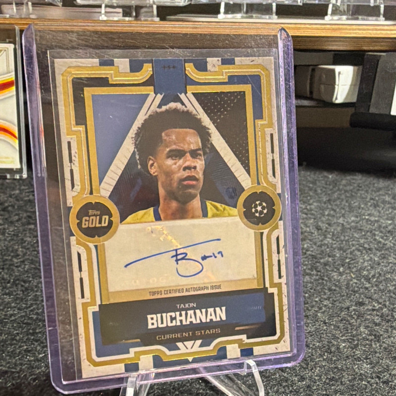 Topps 2025 Club Competitions Gold Current Stars Tajon Buchanan Auto