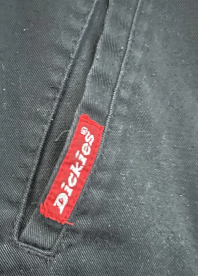 Chaqueta de Trabajo Dickies Vintage Algodón Negro Cremallera Años 90 Mujer’s Mediana FUEGO Foto 3 de 4