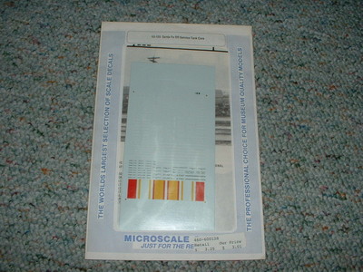 Microscale  decals N 60-128 Santa Fe RR Service Tank Cars  A38