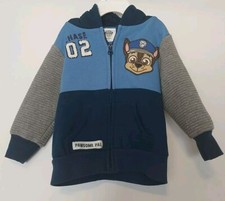 Boys Paw Patrol Kids Zip-Up Blue Hoodie Size 2T