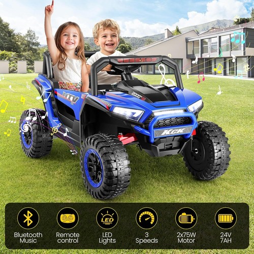 24V Kids Ride On UTV Car for Kids Electric Car Toys 4 Wheeler Off-Road W/Remote - Picture 5 of 78