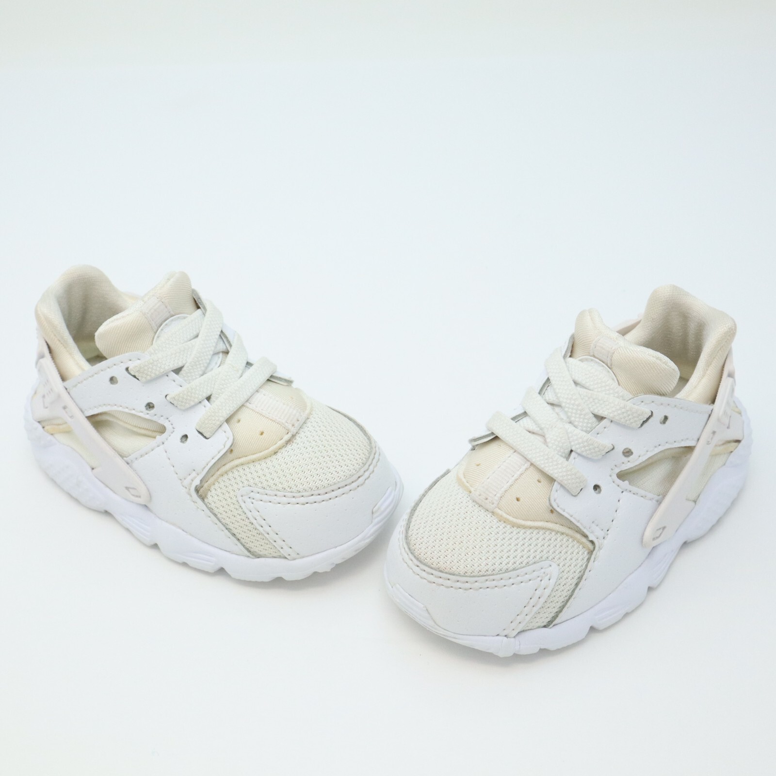 Nike Air Huarache Run Triple White TD Toddler Shoes Sneakers 704950-110 Size 5C-image