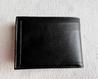 NEW BUXTON Black Grain Cowhide LEATHER CONVERTIBLE MENS Bifold WALLET 4.5" x 3.5 — photo 2