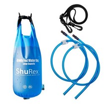 3-Gal Gravity-Fed Water Bag with 2 Outlet Pip...
