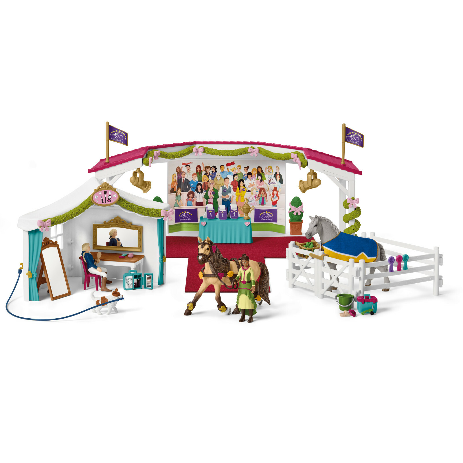 Schleich 42466 Big Horse Show playset with horses Horse Club arena toy horses