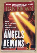 Angels and Demons by Dan Brown (2001, PAPERBACK, GOOD)