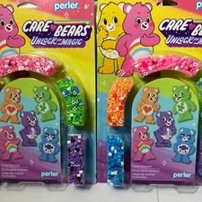 2 Perler Fused Bead Craft Kit Care Bears Unlock The Magic Beads Pegboards