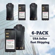 6x Battery for Motorola Radios HNN9008 HT750 HT1250 GP338 MTX900 1800mAh Ni-Mh