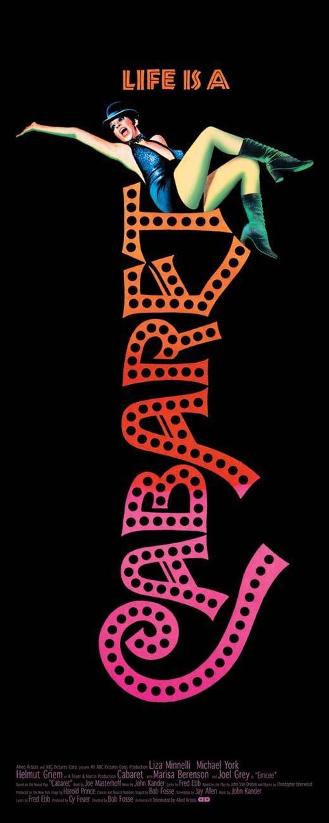 CABARET Movie POSTER 14x36 Insert Liza Minnelli Joel Grey Michael