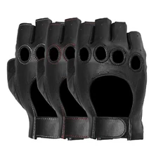 Freedom Fingerless Driving Gloves with Adjustable Wrist Strap by Tough Gloves