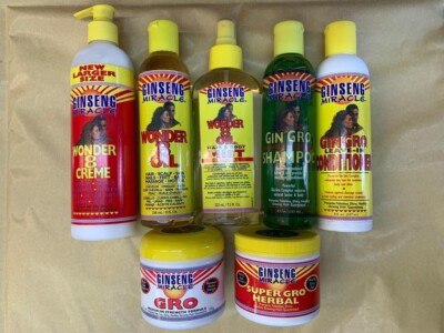 GINSENG MIRACLE, GIN GRO & WONDER 8 (ÖL, SHAMPOO, LEAVE IN, CONDITIONER ETC.)