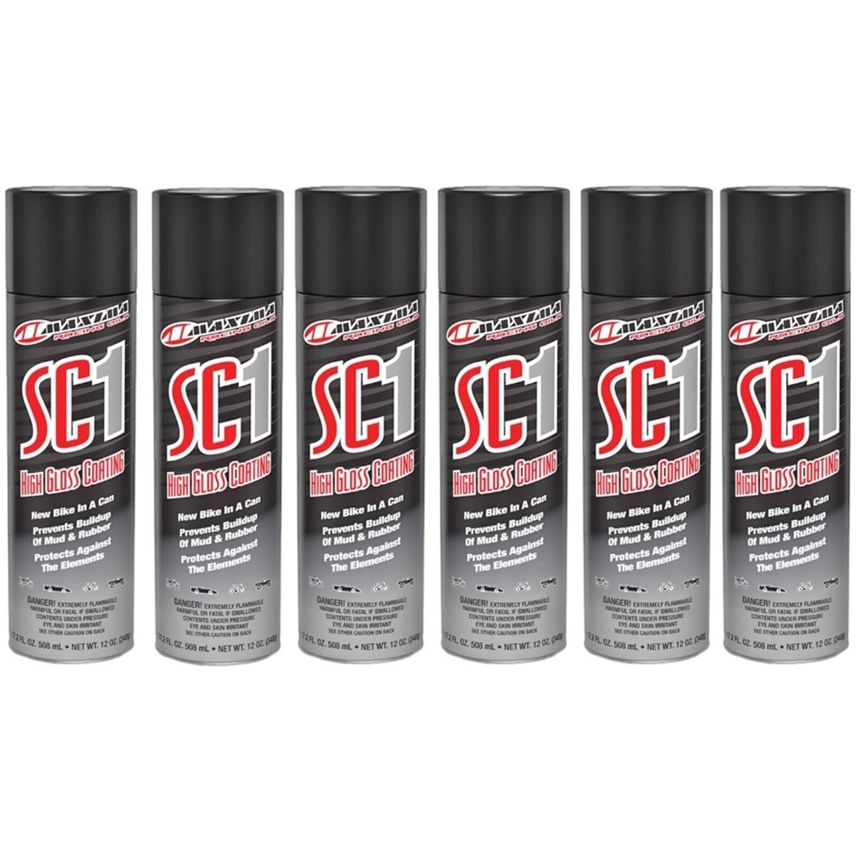 Maxima SC1 High Gloss Coating 6 Pack Silicone Detailer Spray Dirt